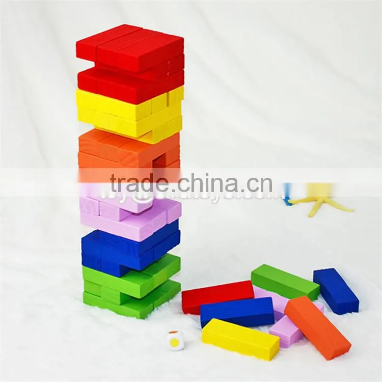 Creative educational wooden stacking toys for toddlers W13D077B