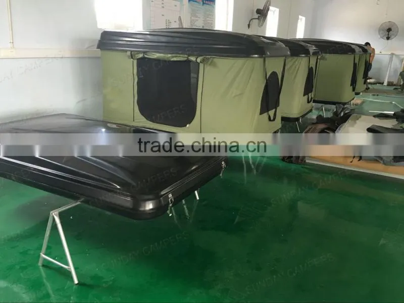 4x4 Off-road hard shell canvas camping roof top tent for sale