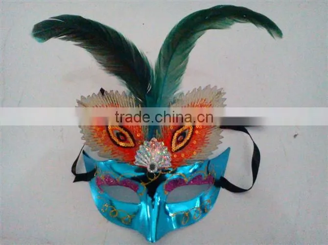 party mask peacock decoration accessory