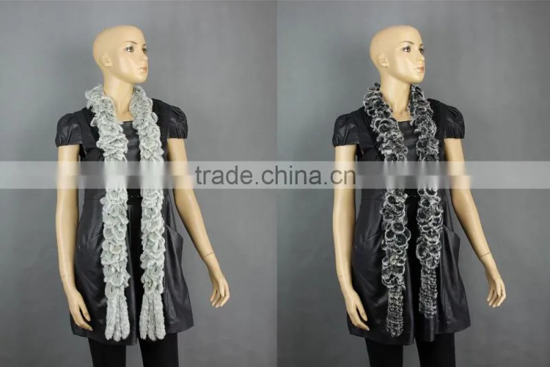 High Quality Knitted Rex-Rabbit Scarf