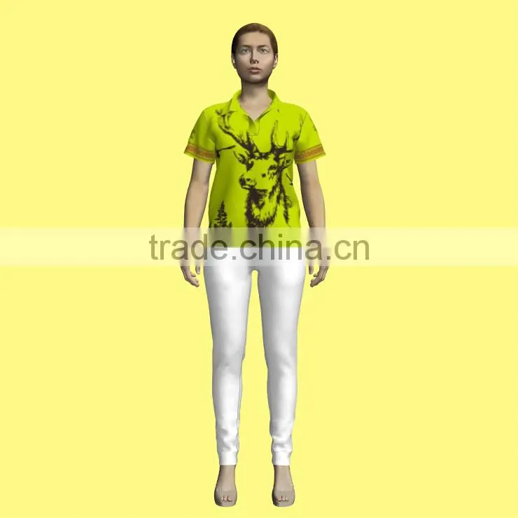 wholesale screen/heat transfer print custom design sports polo shirts MQF-003