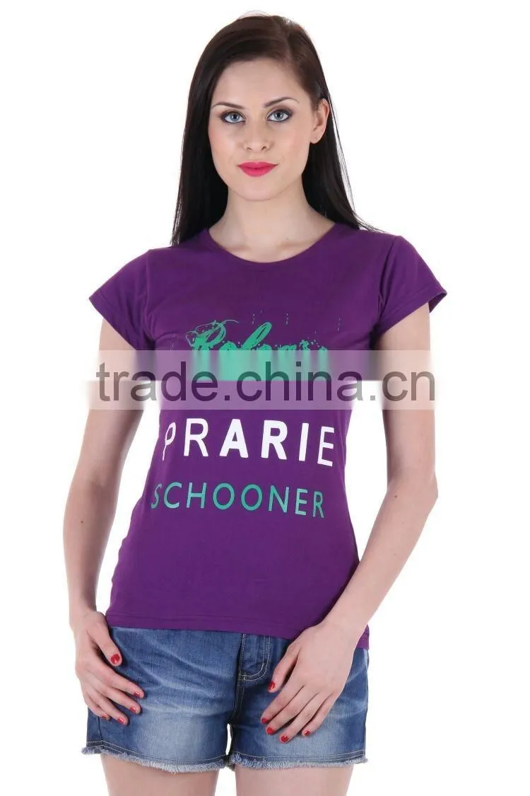 HAODUOYI Summer Woman Fashion O-neck T-shirts Street Style T-shirts Letter Print T-shirts for Wholesale