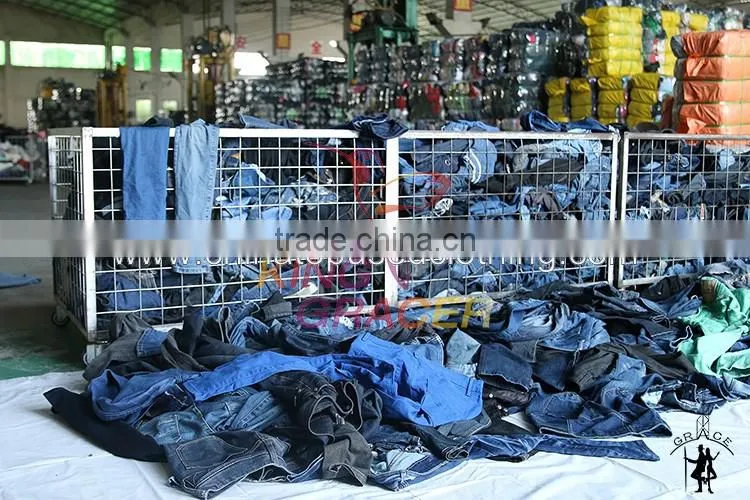 Second Hand High Quality Ladies Jeans Pants Used Clothing Singapore style