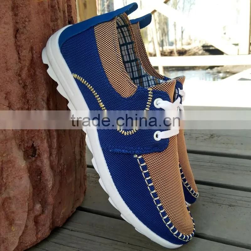 Lastest design alibaba china flat canvas shoe man trainers shoes 2017
