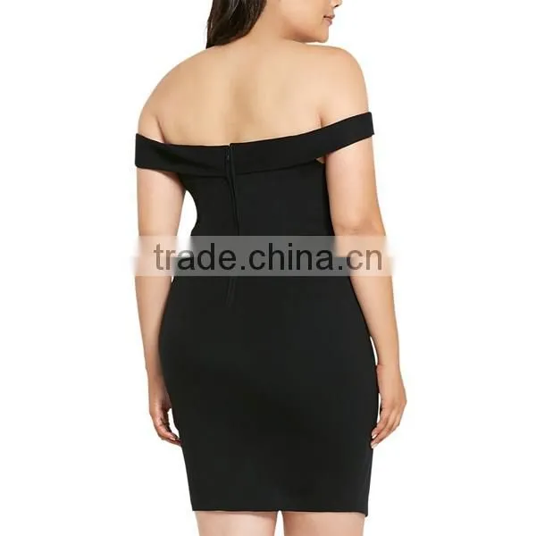 2017 3xl plus size off shoulder dresses women dress