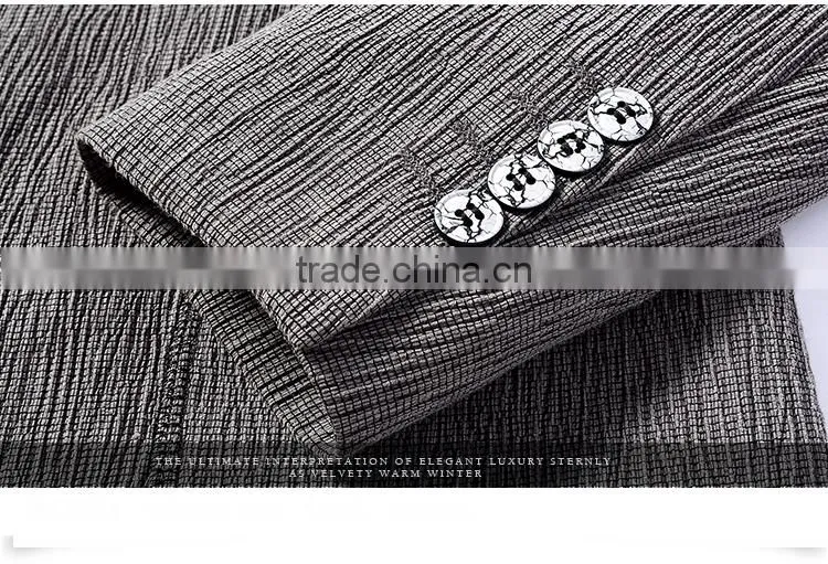 Wholesale Suit Custom Design 1 Button Patch Pocket Men Business Suit Jacket Blazer