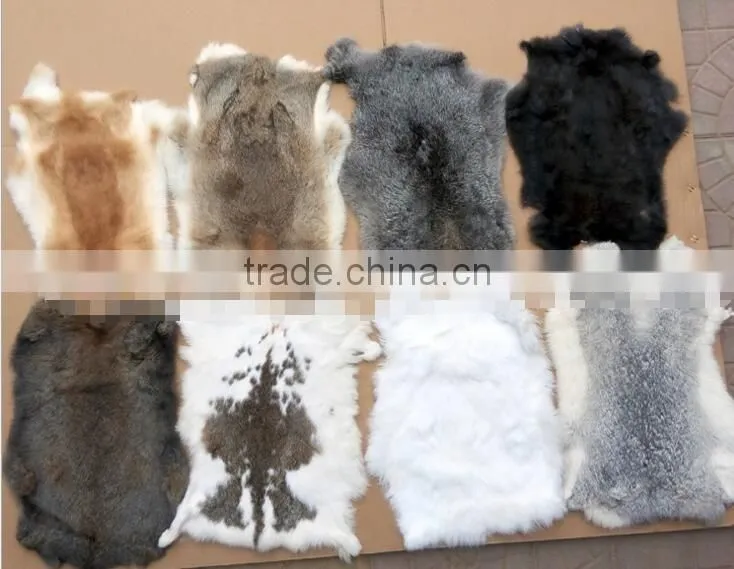 natural real rex rabbit fur plate pelt skin for trim/Rex Rabbit fur skin tanned rabbit fur skin