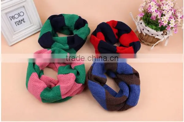 Englishism 5 colors choice autumn and winter warm double color acrylic winter woolen children scarf