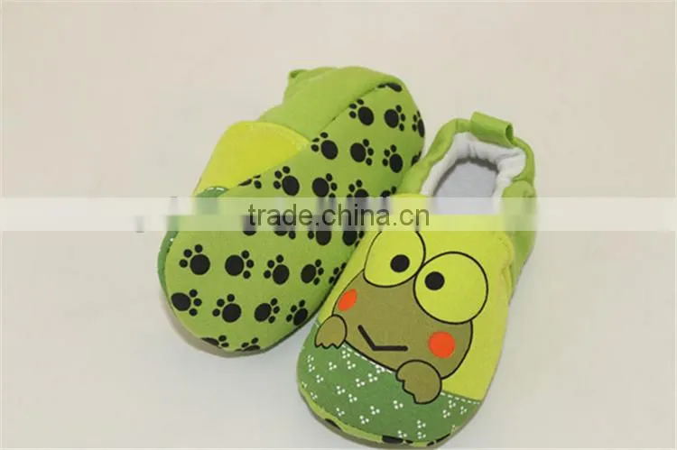 Cute frog printed summer cotton baby shoes