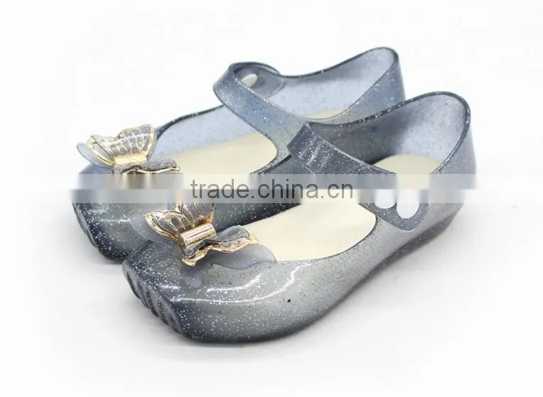 Butterfly kids jelly shoes, mini melissa butterfly shoes