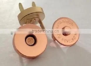 Environment friendly gold finish color magnetic button, magnetic snap button JS-CR-97