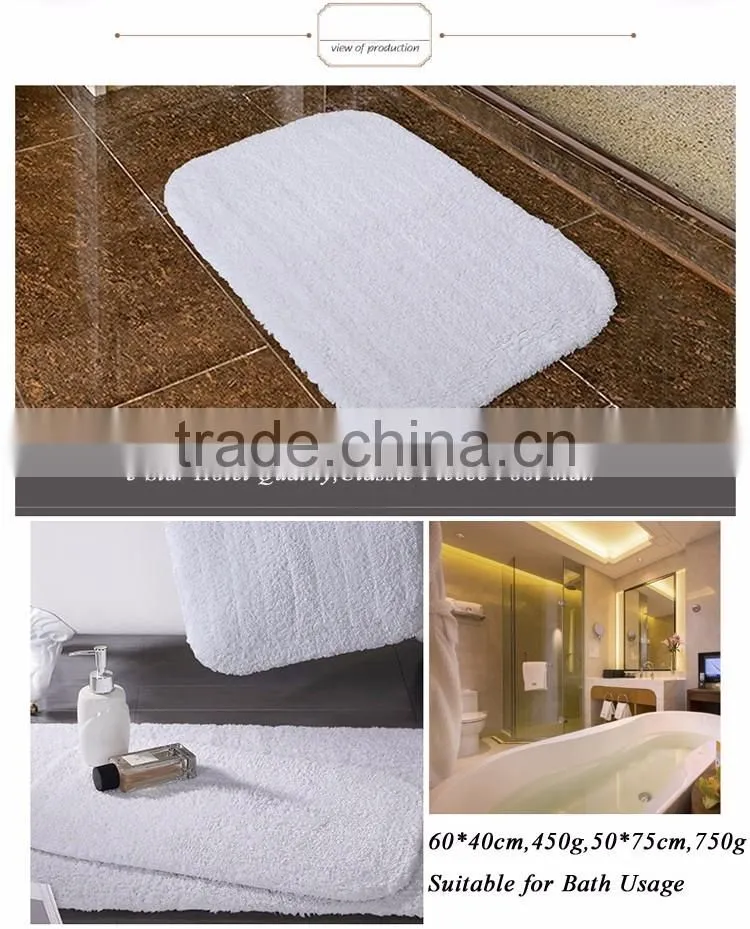 Bath mat non slip floor mat bath rug set 100% cotton