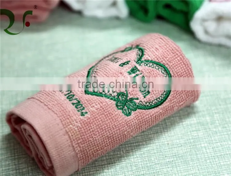 100% cotton wedding embroidery logo gift towel