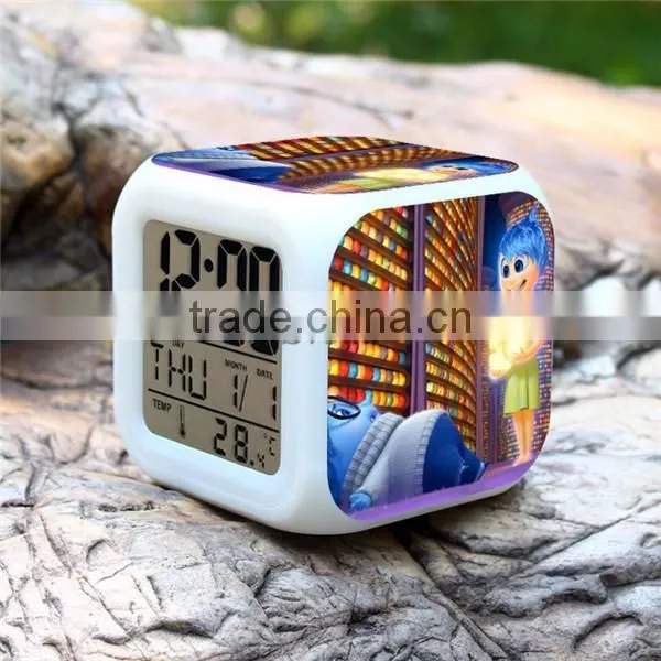 Sveda led digital clock, Inside Out LED clock promotion gift for kids, digital alarm clock OEM order accept