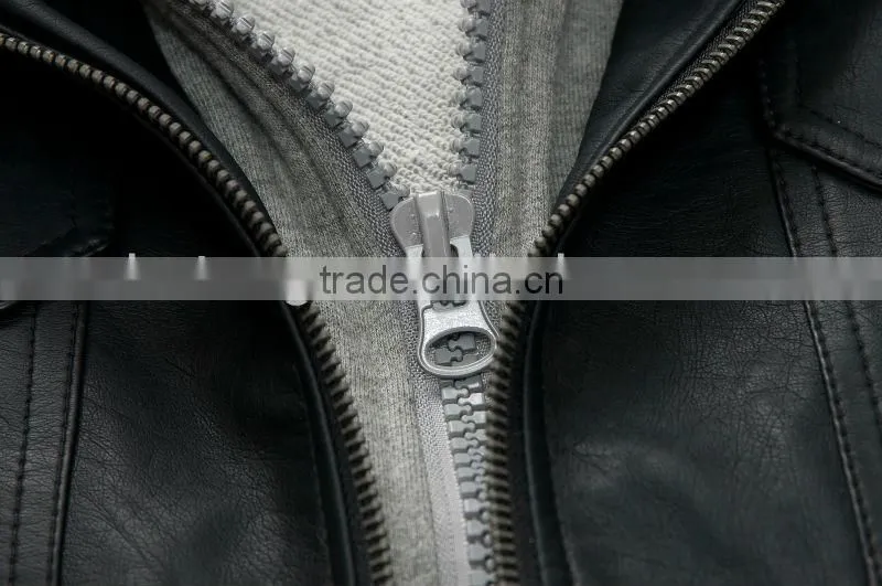 man fashion winter leather jacket coat