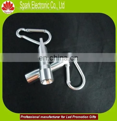 high quality LED carabine flashlight with companss keychain