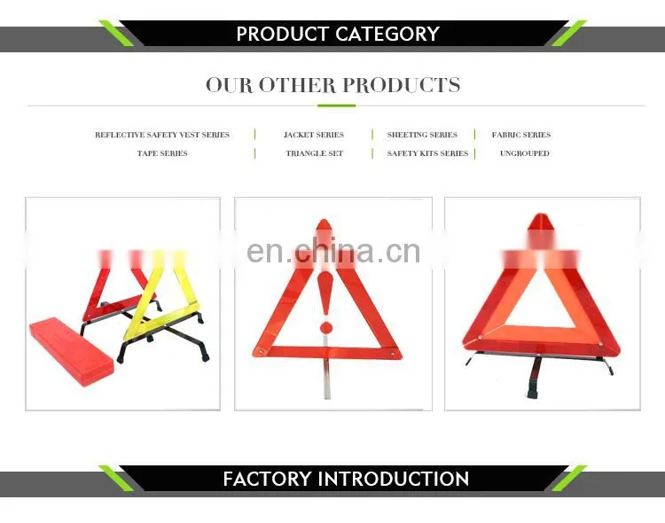 Reflecting Floding Warning Triangle For Car Security