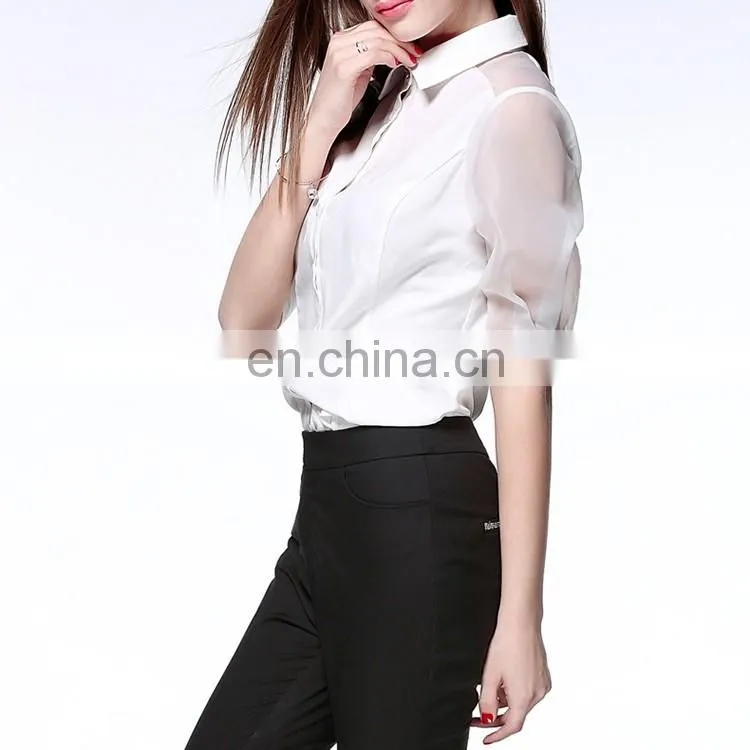 Office style long sleeve coolmax women summer tops