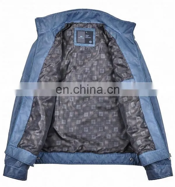 2017 high quality men leather jacket price