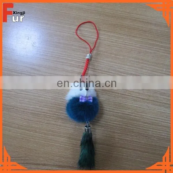 Fur Accessory Mink Fur Keychain