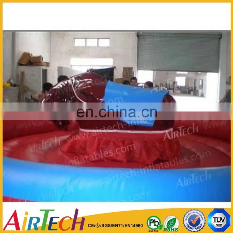 best selling popular bull ride inflatable game , mechanical game