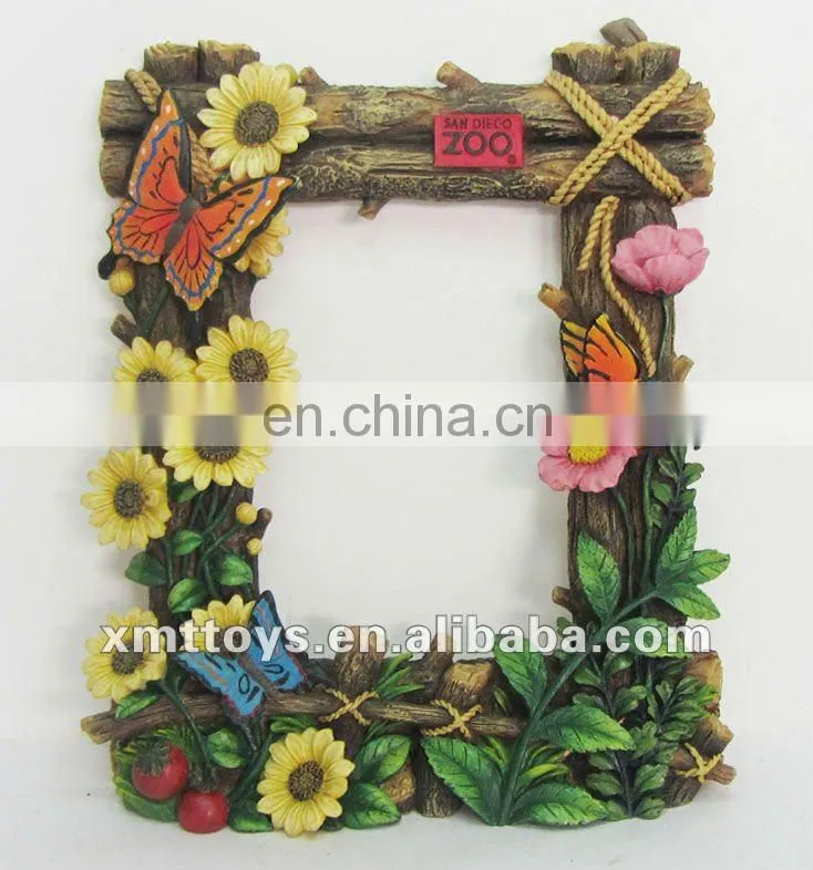 resin with crystal surrouding picture frame