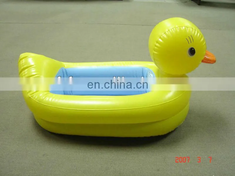 Inflatable safety duck swim ring
