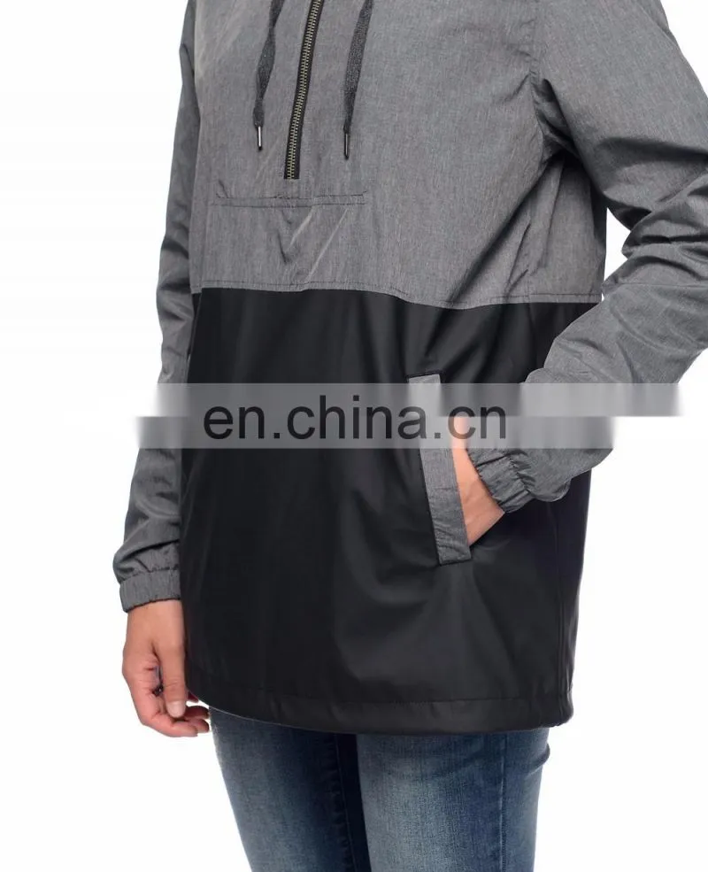 Custom coach jacket Nylon coaches jacket Hooded lightweight windbreaker jacket