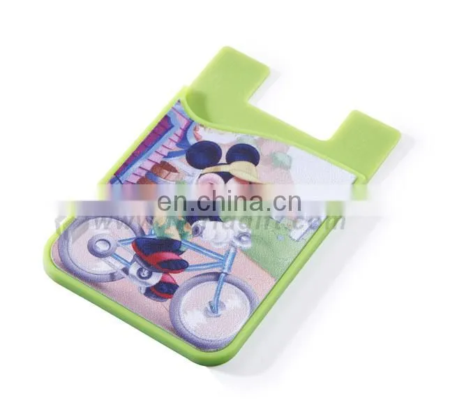 2017 Silicone mobile phone card holder wallet, multiple silicone business card holder