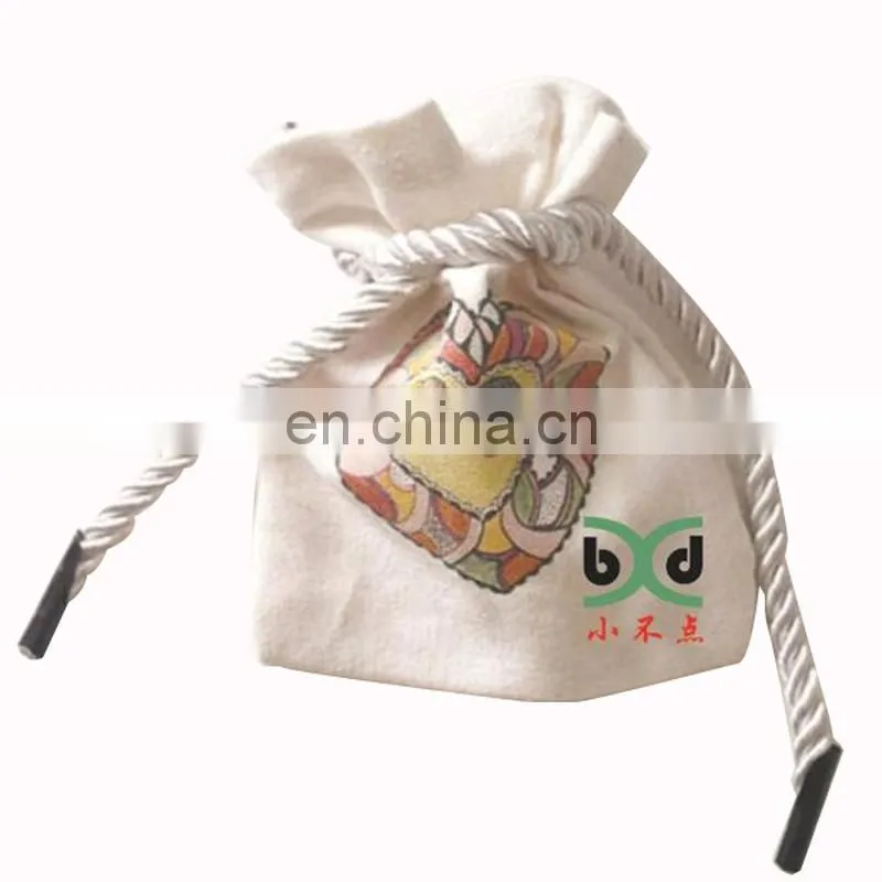 advertisement custom made canvas charger pouch for iphone