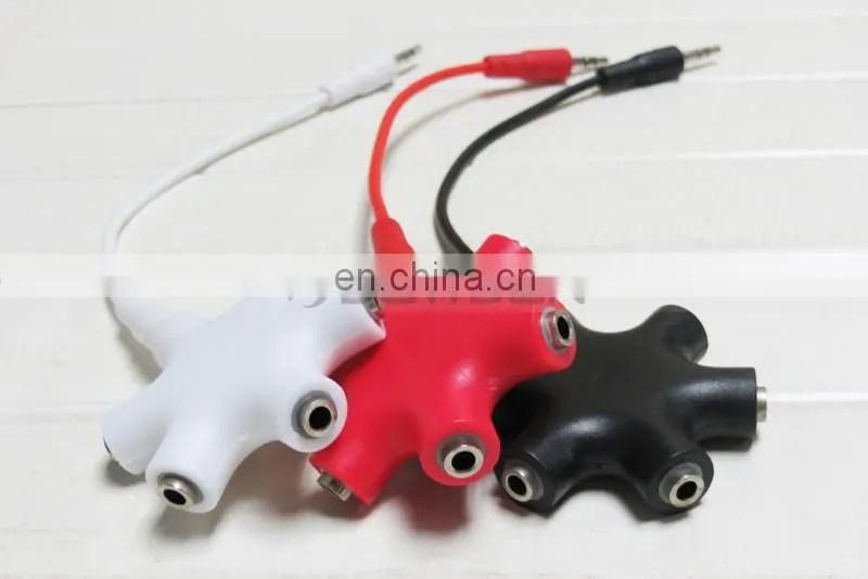 3.5mm AUX Audio Splitter Cable Earphone Headphone Adapter Male to Female