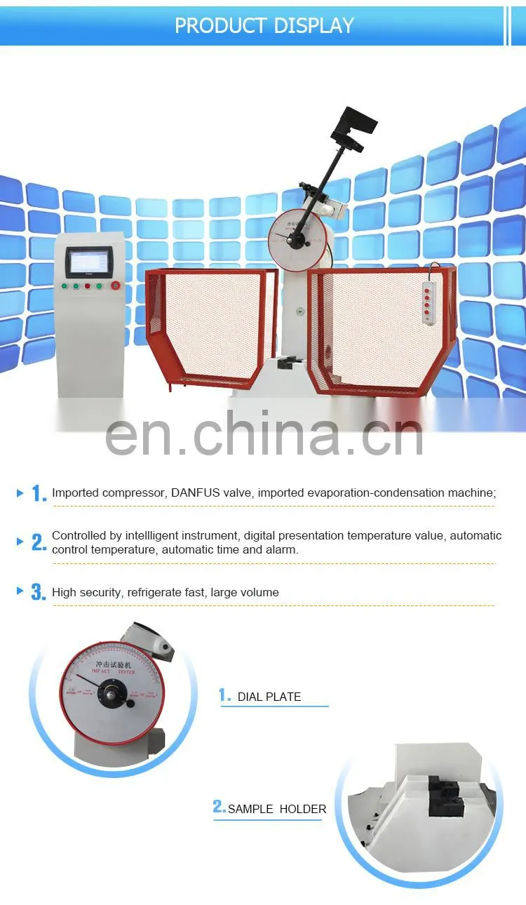 Izod and charpy 300J computer control metal impact testing machine from China