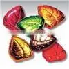 Colorful aluminum foil chocolate wrappers