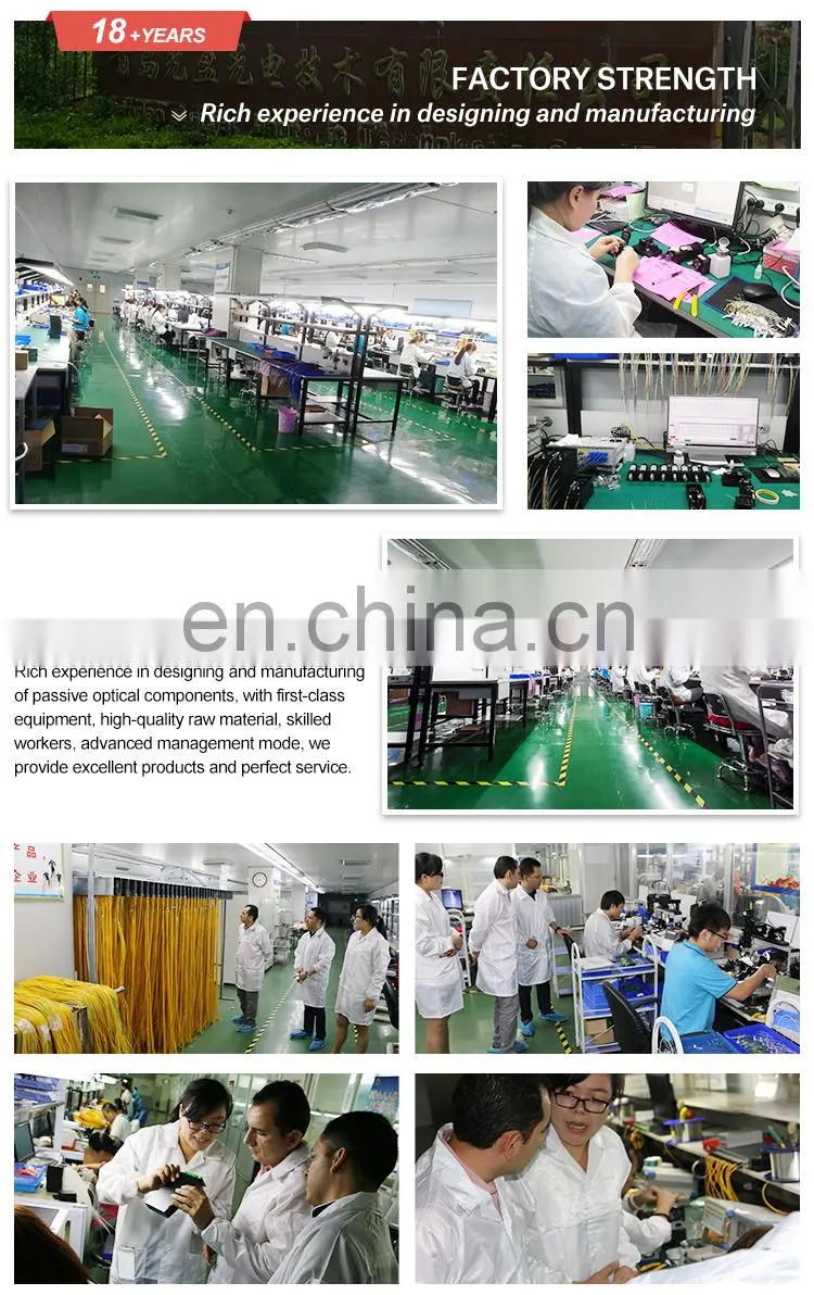 Factory Wholesale 1X2 1X4 1X8 1X16 1X32 1X64 Optical Fiber Sc Apc Upc Connector Steel Tube Type Plc Splitter
