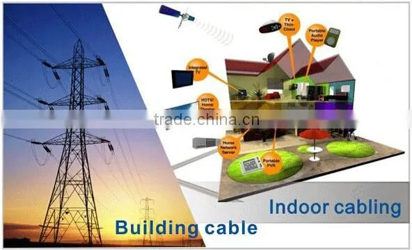 Self-supporting FTTH Fiber Optical Cable GJYXCH g657A Fiber 1-4 Cores