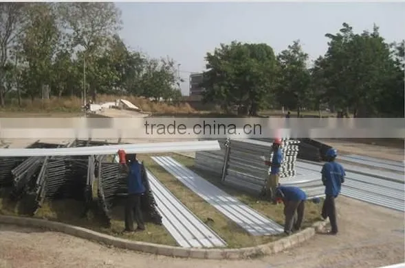 Modular cheap prefabricated steel structure function hall design
