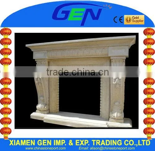 marble tile fireplace