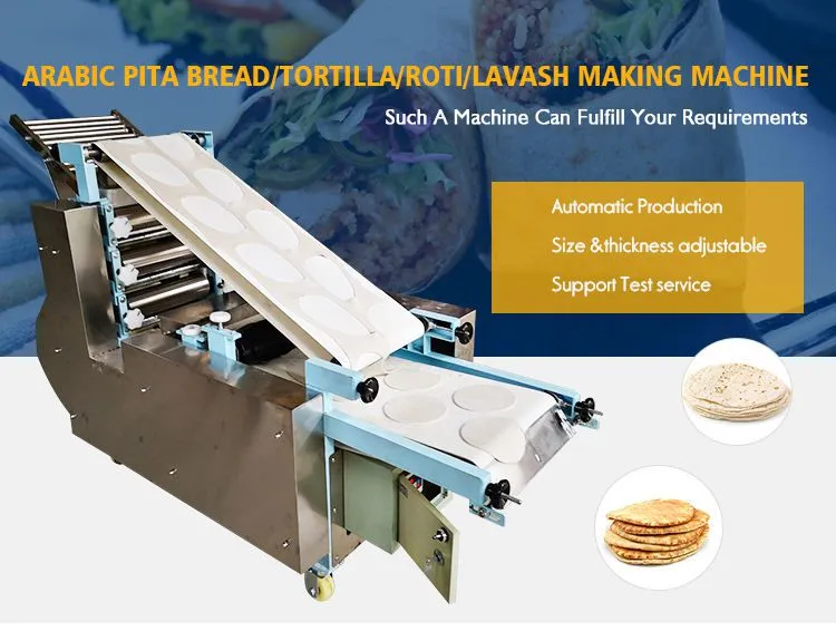 Factory Small Cheap Automatic Pita Bread Forming Baking Machine Arabic Bread Production Line for Sale
