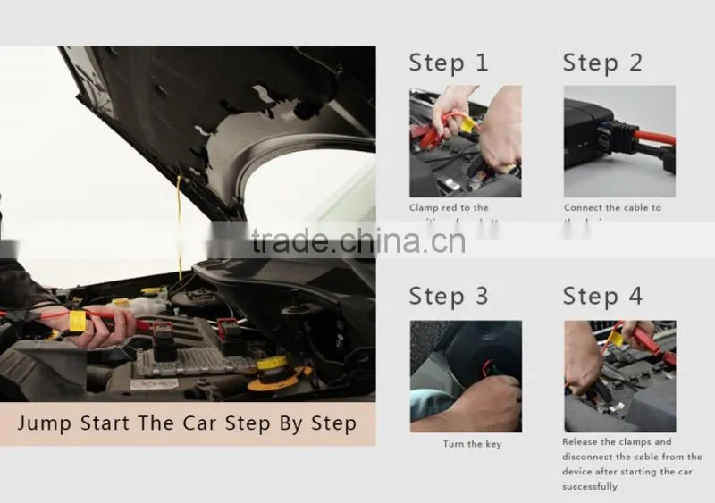 Aluminum case car jump starter,car jump starter for motorbike , e power multi-function jump starter for 12v car