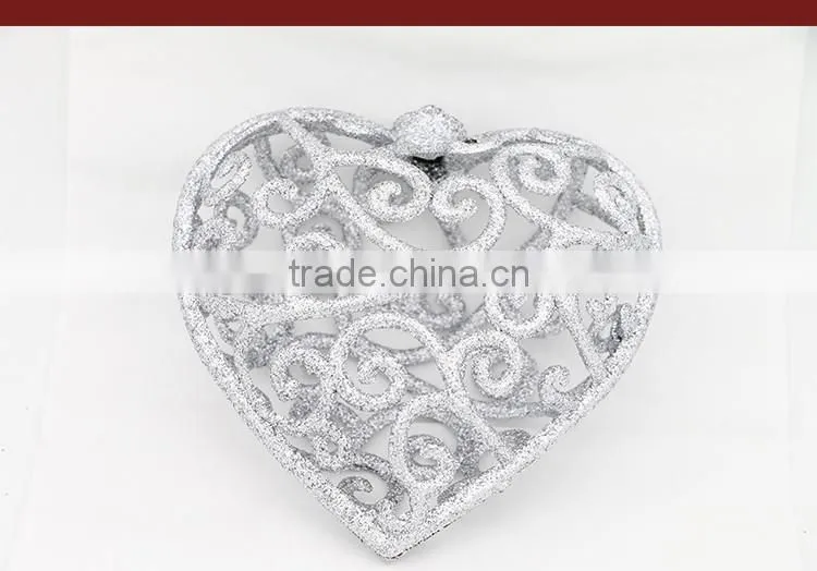 Heart Shape Metal Frame Christmas Tree Hanging Decoration