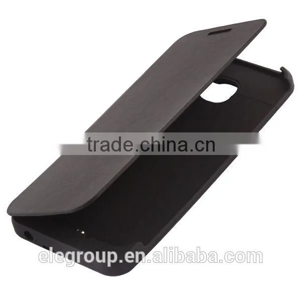New Arrival 4200mah Full Capacity Power Case With Leather Cover For Samsung S6 External Battery Case