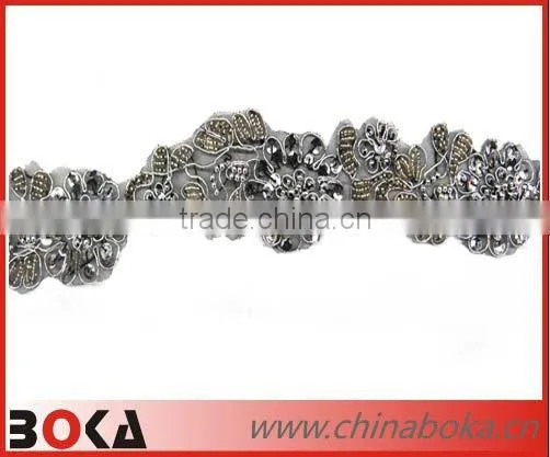 Korean rhinestones bridal lace trim for garment