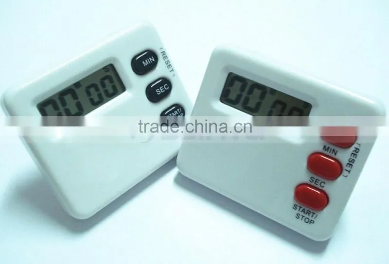 AG13 Battery Power Strong Magnet Stainless Steel Holder Family Count Up Countdown Digital Cooking Timer