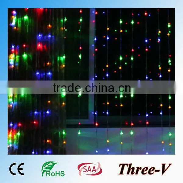 2015new 8*3M 1024LEDs CE ROHS SAA LED digital curtain light led holiday time bulk christmas village led lights 220V/110V
