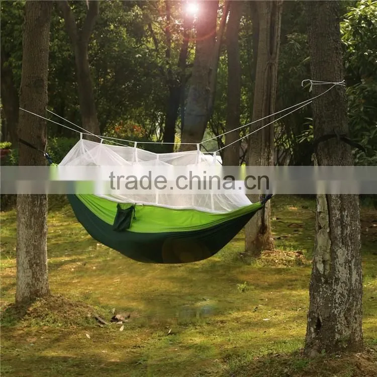 Ultralight Travel Portable Camping Hanging Bed Fabric For Hammock Swing With Mosquito Net