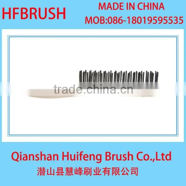 wire brush with wooden handle