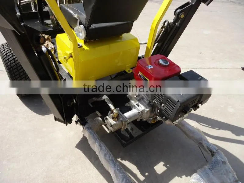 LW-7 small garden tractor backhoe