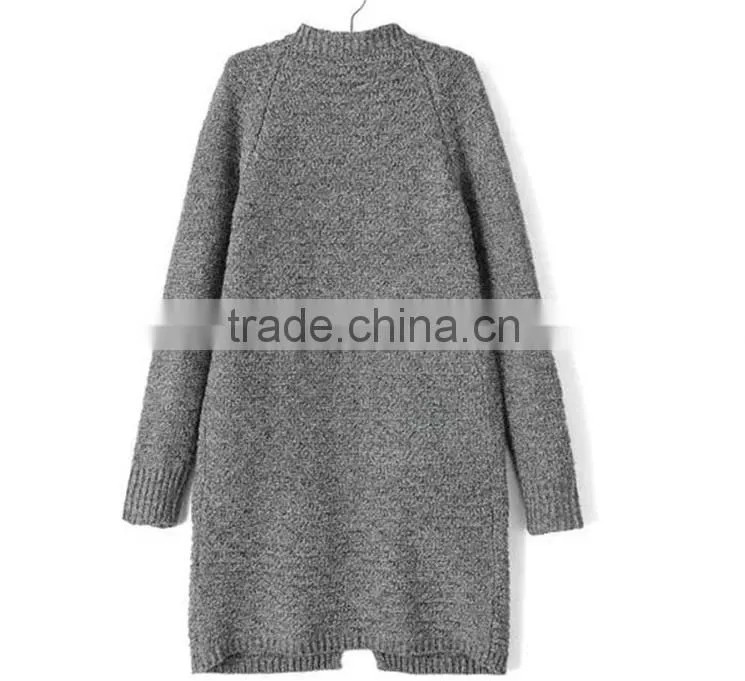 Long sweater coat wool knitting wear lady winter cool warm cardigan coat