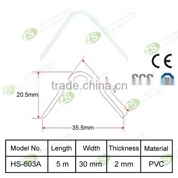 Hospital Wall Protection Vinyl Wall Corner Guard