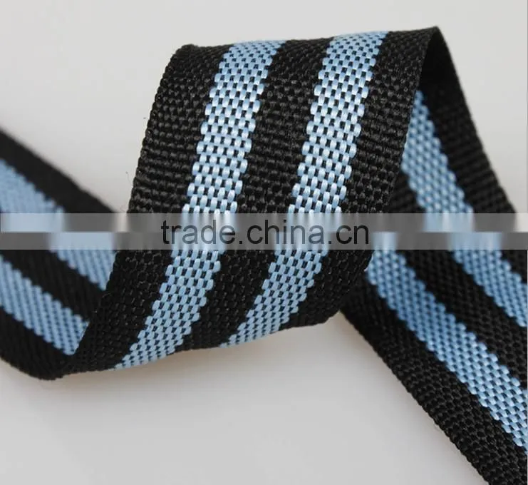 2.6cm mixed color plain polyester webbing